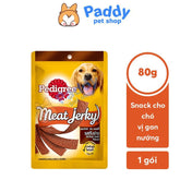 Snack Cho Chó Pedigree Meat Jerky Vị Gan Nướng 80g - Paddy Pet Shop